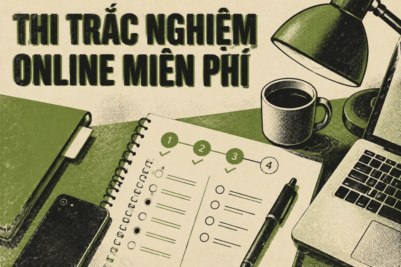 Thi trắc nghiệm online miễn phí là hình thức làm bài kiểm tra hoặc bài thi với các câu hỏi trắc nghiệm thông qua internet mà